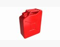 Classic Metal Jerrycan 03 Red 3d model