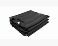 Clothing Classic Men T-shirts Stacked Black Modèle 3d