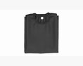 Clothing Classic Men T-shirts Stacked Black 3D-Modell