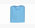 Clothing Classic Men T-shirts Stacked Blue 3D 모델 