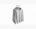 Clothing Long Sleeve Formal Shirts Men On Hanger 2 Modelo 3D