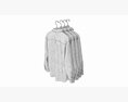 Clothing Long Sleeve Formal Shirts Men On Hanger 2 3D модель