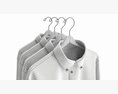Clothing Long Sleeve Formal Shirts Men On Hanger 2 Modelo 3d