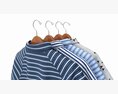 Clothing Short Sleeve Polo Shirts Men On Hanger 2 Modelo 3D