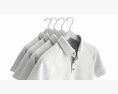 Clothing Short Sleeve Polo Shirts Men On Hanger 2 Modèle 3d
