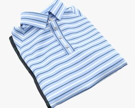 Clothing Short Sleeve Polo Shirts Men Stacked 1 3D модель