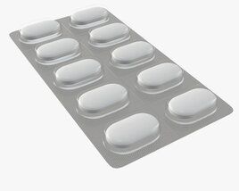 Pills In Blister Pack 05 Modello 3D