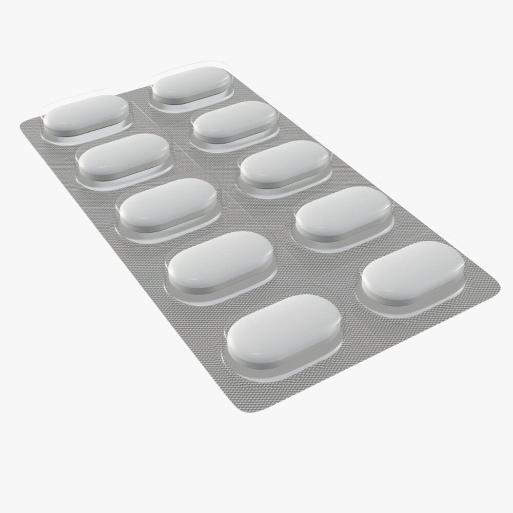 Pills In Blister Pack 05 3D модель