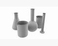 Laboratory Glassware Flasks Measuring Cups Modelo 3d