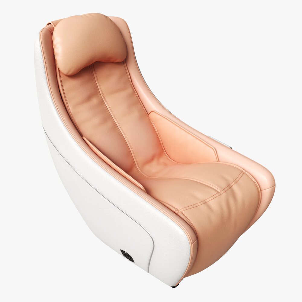 Leather Heated Massage Chair Modèle 3D