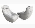 Leather Heated Massage Chair Modelo 3d