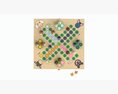 Ludo Animals Wooden Board Table Game 3Dモデル