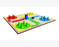 Ludo Traditional Board Table Strategy Game 3D-Modell