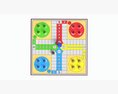 Ludo Traditional Board Table Strategy Game 3D模型