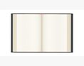 Open Book With Blank Pages And Bookjacket 3D модель