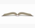 Open Book With Blank Pages And Bookjacket 3D модель