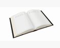 Open Book With Blank Pages And Bookjacket Mockup Modelo 3d