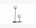 Outdoor And Indoor Cordless Table And Floor Lamp Set 3D-Modell