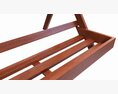 Outdoor And Indoor Folding Wood Shelving 3d model