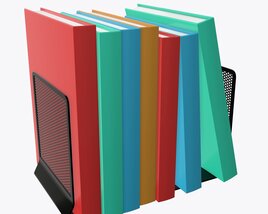 Book Mesh Holder With Books 3D model