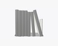 Book Mesh Holder With Books 3D-Modell