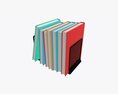 Book Mesh Holder With Books Modello 3D