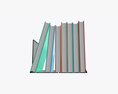 Book Mesh Holder With Books Modèle 3d