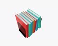 Book Mesh Holder With Books 3D-Modell