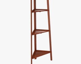 Outdoor And Indoor Triangle Wood Shelving Modelo 3d