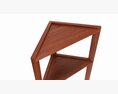 Outdoor And Indoor Triangle Wood Shelving 3d model