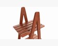 Outdoor And Indoor Wood Shelving 3D-Modell