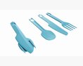 Outdoor Cutlery Set Knife Fork Spoon 3Dモデル
