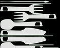 Outdoor Cutlery Set Knife Fork Spoon 3D模型