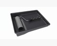 Paint Roller With Tray 01 3d model