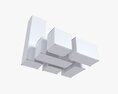 Paper Boxes Mockup Set 01 3D 모델 