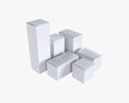 Paper Boxes Mockup Set 02 3Dモデル