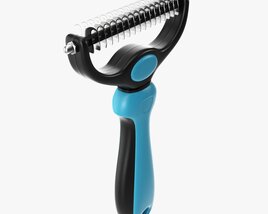 Pet Grooming Brush Rake Comb 3D модель
