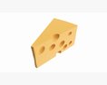 Piece Of Cheese Triangular 3D 모델 