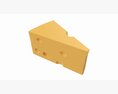 Piece Of Cheese Triangular 3d model