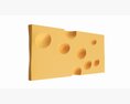Piece Of Cheese Triangular 3D-Modell
