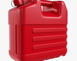 Plastic Red Fuel Oil Canister 3Dモデル