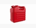 Plastic Red Fuel Oil Canister 3D 모델 
