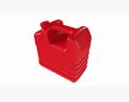Plastic Red Fuel Oil Canister 3D模型