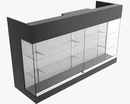 Point Of Sale Showcase Counter Modello 3D