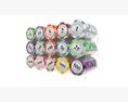 Poker Chips With Clear Box Casino Coins 3D模型