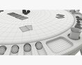 Poker Table Round With Chairs Full Set 3Dモデル