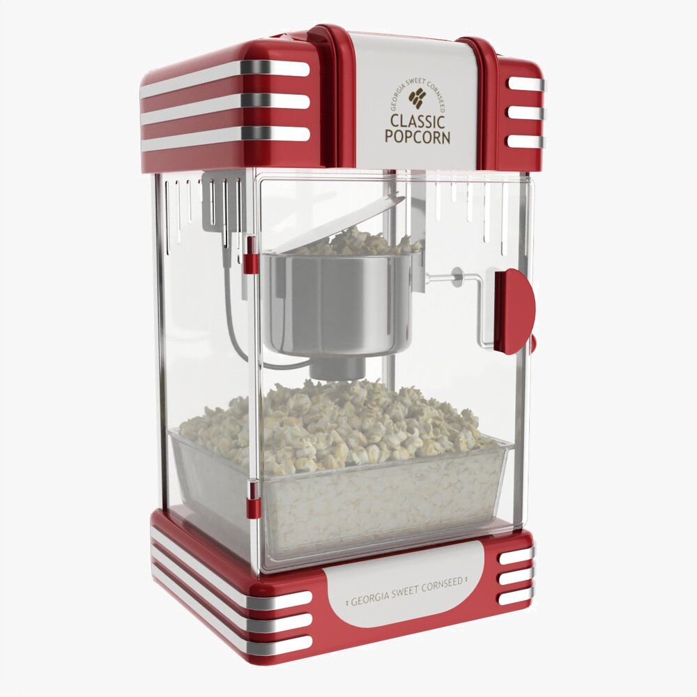 Popcorn Maker Table-Top Vintage Modelo 3d