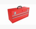 Portable Toolbox Chest With Carrying Handle Set Modello 3D