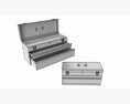 Portable Toolbox Chest With Carrying Handle Set 3D 모델 