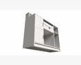 Reception Desk With Shelves And Drawers Compact Modelo 3d